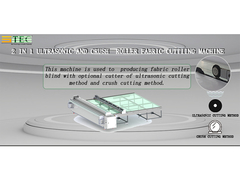 Ultrasonic&Crush 2in1 Roller Blind Tissue Cutting Machine con stop di misurazione automatico