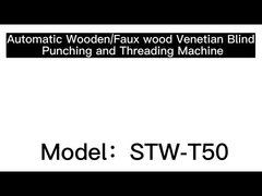Automatic Wooden/Faux wood Venetian Blind Punching and Threading Machine