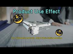2 in 1 Ultrasonic and Crush Roller Fabric Cuttiing Machine