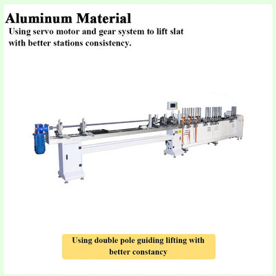 Automatic Wooden Venetain Blind Machine Faux Wood Slat Punching Threading Machine