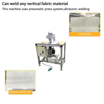 Ultrasonic Vertical Blind Sewing Welding Machine Motorized For Home Textile