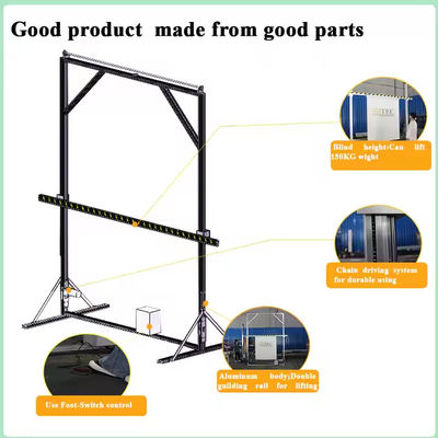 250W Blinds Inspection Hoist Dual Pole  Roller Blind 3200mm Hoist Blind Hoistways