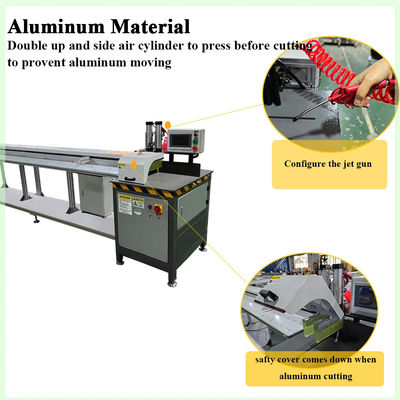Wood Slab Cutting Machine 220V Automatic Measuring Stop Aluminum Tube