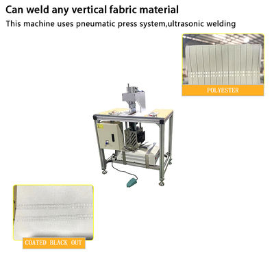 Ultrasonic Vertical Blind Machine 0.1mm Precision Fabric Fusion System For Fabric Bonding