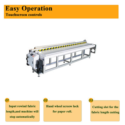 Fully Automatic Feeding Counting And Collecting Roller Blind Fabric With Manual Cutting Function Machine