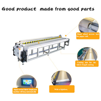 Fully Automatic Feeding Counting And Collecting Roller Blind Fabric With Manual Cutting Function Machine