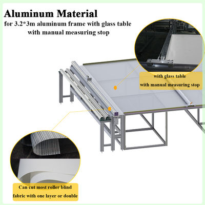 Manual Fabric Roller Blinds and Cutting Table Machine for Sunscreen/Blackout/Zebra Roller Blind Fabric