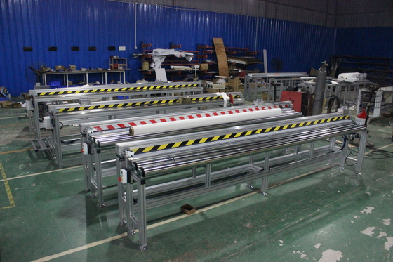 Manual Multifunctional Double-sided Roller Blind Fabric Cutting Machine with Table for Sunscreen / Blackout / Zebra Roller Blind Fabric