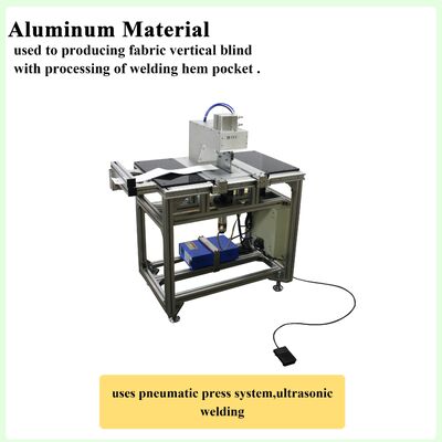 Ultrasonic Welding Vertical Blind Machine No Patterm Straight Welding