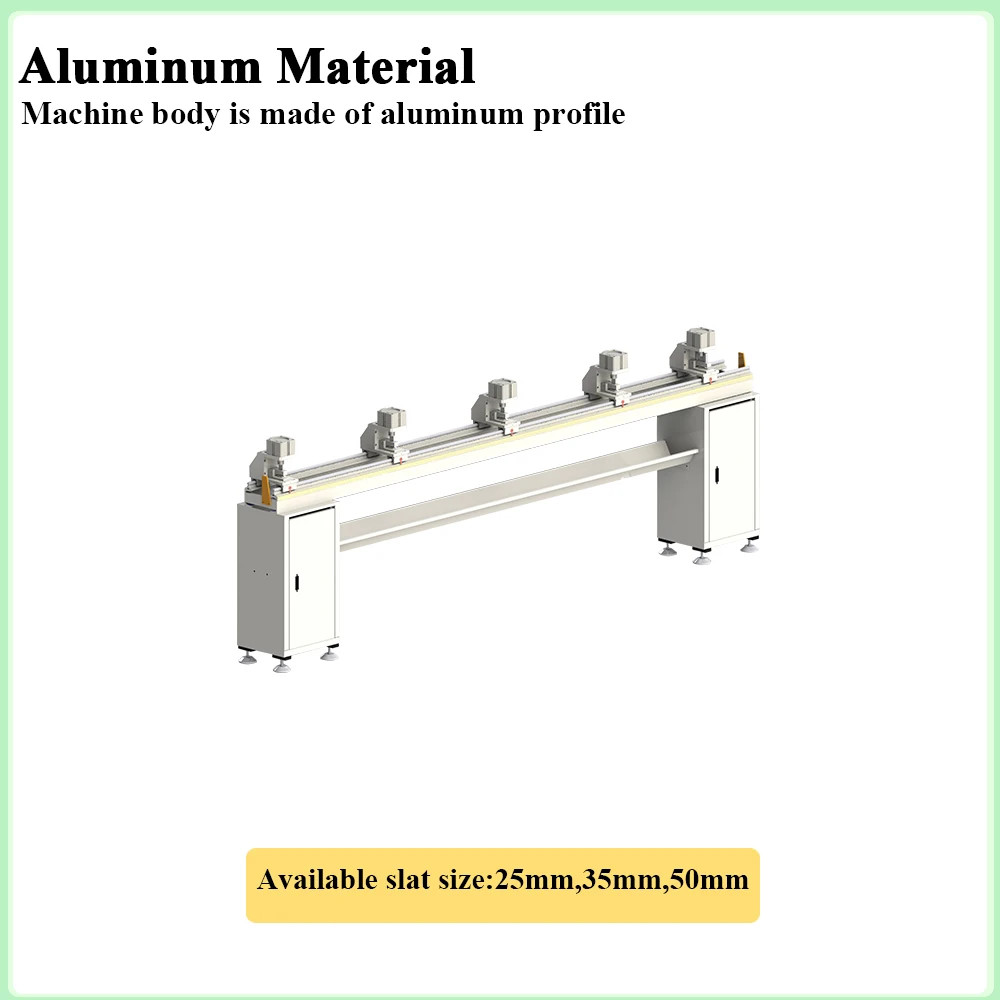 Pneumatic Bamboo Venetian Blind Cleaning Machine Slat Perforation System 3KW