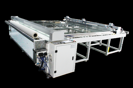 Ultrasonic&Crush 2in1 Roller Blind Fabric Cutting Machine with Automatic Measuring Stop