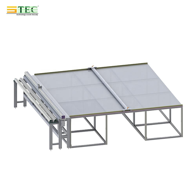 Un buen precio. Tabla de corte de tejido con doble barra de prensado de tejido neumático y marco de cuerpo de aluminio en línea